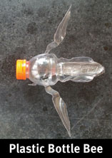 plastic bottle bee